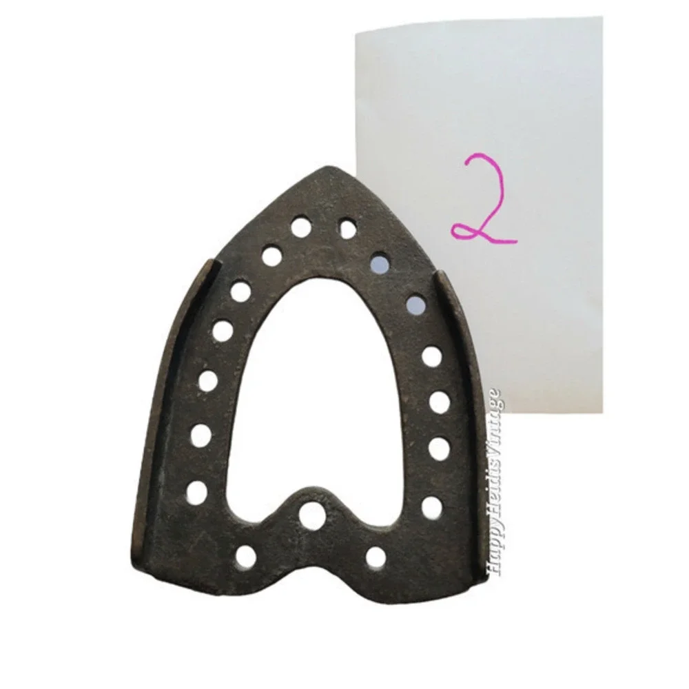 Antique Raised Ironing Iron Trivet Open Center Pierced Pattern Wall Decor